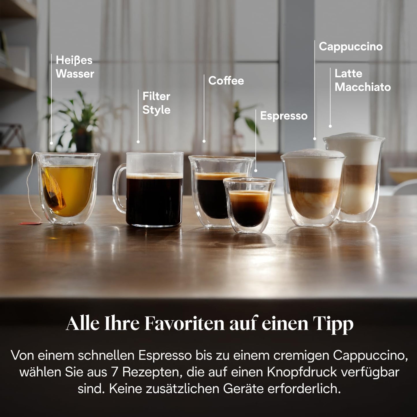 Magnifica Evo (ECAM292.81.SB)-Kaffeevollautomat mit Vollautomatischem cremigen Milchschaum,7 One-Touch-Getränke,Cappuccino & Espresso,Silber